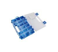 QOXEZY Boîte à pêche portable de grande capacité avec poignée et plusieurs compartiments, couvercle transparent, en polypropylène, pour orange