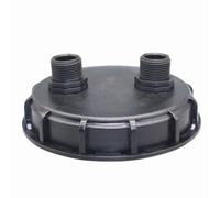 QOXEZY Bouchon de sortie de réservoir IBC en plastique avec filetage mâle DN150 de 2,5 cm - pour une construction durable en polypropylène, design de bec scellé pour trop-plein du réservoir d'eau