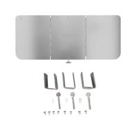 QOXEZY Bouclier réflecteur pliable en aluminium pour chauffage de terrasse - Panneau de déflecteur de chaleur, résistance au vent améliorée et efficacité du gaz, fonctionne avec les chauffages