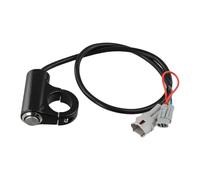 QOXEZY Bouton d'interrupteur de phare étanche pour Surron Light Bee X/S Dirt pour vélo, alliage d'aluminium CNC, 12 V, câble de 550 mm, compatible avec guidon de 22 mm