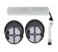 QOXEZY Brosse rouleau pour aspirateur Mova K20/K20 Pro/K30/K30 MIX Pièces de rechange pour aspirateur humide et sec, kit de filtre avec brosse anti-peluches et brosse de nettoyage, 1 ensemble