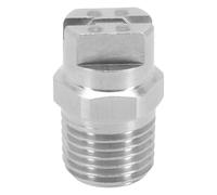 QOXEZY Buse de pulvérisation haute pression en acier inoxydable de 65 degrés pour équipement d'arrosage de jardin, filetage 6,35 mm, arroseur à ventilateur atomisant pour terrasse, pelouse, potager