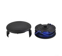 QOXEZY Capuchon de bobine de débroussailleuse avec bobine pour Allister MGTP430 - Compatible avec les modèles GT2836, GT3037, MGTP600 - Ensemble de bobine et couvercle de coupe efficace (1)