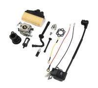 QOXEZY Carburateur pour tronçonneuse STIHL MS230 MS250 MS210 021 025 avec kit de bobine d'allumage avec fils, filtre à air, filtres à carburant et huile, joint, gorge et tuyaux de carburant