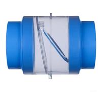 QOXEZY Clapet anti-retour anti-retour pour conduits d'échappement en PVC de 75 mm et 110 mm, mécanisme à rabat incliné à 17°, rabat léger, membrane en silicone, indicateur de niveau intégré (A)