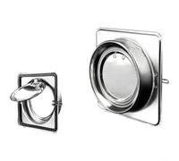 QOXEZY Clapet anti-retour en acier inoxydable pour hotte de cuisine avec résistance à la chaleur et fonction d'échappement sûre (150 mm)