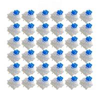 QOXEZY Commutateurs mécaniques tactiles avec force d'actionnement de 50 gf et réponse tactile constante, pour claviers standard MX pour la saisie et les jeux (marron)