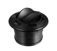 QOXEZY Conduit de chauffage 75 mm pour et Eberspacher pour chauffages diesel, sortie d'air chaud en plastique 10 x 4,5 cm, déflecteur d'air noir (sans grille)