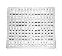 QOXEZY Couvercle de filtre de vidange de douche, filtre carré en acier inoxydable pour évier de salle de bain (12,5 cm)
