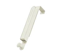 QOXEZY Crochet de porte pliable Blanc | Ce support de porte pliable permet d'économiser de l'espace en le retournant lorsqu'il n'est pas utilisé.