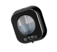 QOXEZY Distributeur de savon automatique à capteur - Distributeur de savon en mousse sans contact - Fixation murale pour un usage domestique - Contrôle du volume réglable - Noir bulle