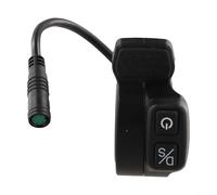 QOXEZY Double bouton d'accélérateur pour scooter électrique Kukirin G2 Master - Contrôle précis de la vitesse - Interrupteur d'alimentation intégré - Plastique noir - Longueur du câble : 16,5 cm