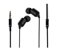 QOXEZY Écouteurs intra-auriculaires filaires avec cordon de 3 m - Basses puissantes - Suppression du bruit - Pour l'entraînement, les jeux, les appels téléphoniques - Blanc (rouge)