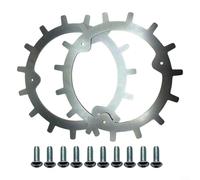 QOXEZY Ensemble de pointes antidérapantes pour robot de tonte Mammotion pour Yuka pour mini tondeuse à gazon auto-centrée avec 2 pointes et 8 vis, offre une meilleure traction, matériau en acier
