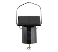 QOXEZY Éolienne solaire d'extérieur avec support de suspension - Rotation solaire économe en énergie, mouvement silencieux et doux, compatible avec carillon éolien, noir