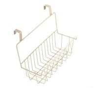 QOXEZY Étagère à épices murale sans perçage, panier de rangement suspendu avec construction en fer, design ventilé pour épices, bouteilles
