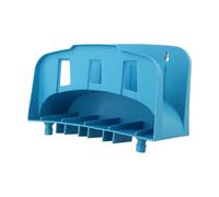 QOXEZY Étagère murale pour tuyau d'arrosage en polypropylène pour cour et petits jardins, résistant aux intempéries avec fentes de suspension sans enchevêtrement (bleu)
