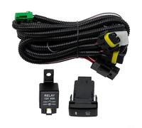 QOXEZY Faisceau de câblage pour feux de brouillard LED avec relais et interrupteur - Compatible avec Toyota pour Tacoma, pour Tundra, Land Cruiser, pour Lexus LX470 GX470 | Kit complet H8/H11 avec