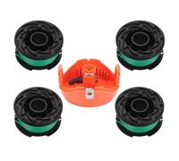 QOXEZY for AUTO-Feed Lot de 4 bobines de rechange pour débroussailleuses noires + cordes (GH3000 / LST540 / LST540B / GH3000R) - Ligne en nylon de 6,1 m de diamètre, vert, résistant à l'usure et