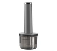 QOXEZY Hachoir à viande électrique rechargeable par USB, haute efficacité pour une préparation facile des repas, pour le camping, les voyages, compact et portable pour la viande et les légumes (gris)