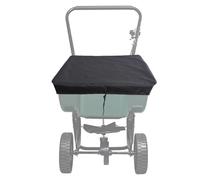 QOXEZY Housse de chariot de jardin pliable imperméable pour épandeur d'engrais, trémie et chariot à benne basculante - 65,8 x 65,8 cm en nylon 210D robuste avec intérieur en TPE 600D renforcé