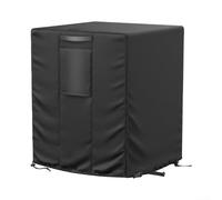 QOXEZY Housse de climatisation extérieure pour climatiseurs, fabriquée en toile 410D pour éviter l'humidité, la poussière et les dommages causés par le soleil, sangle de serrage réglable pour un