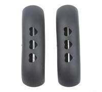 QOXEZY Housse de poignée en silicone pour la sécurité thermique, support de poignée anti-brûlure pour poêle en fonte, poêle, wok, casserole, plaque de four, prise en main douce et confortable (noir)