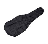 QOXEZY Housse imperméable pour sac à dos de guitare - Protection contre la pluie pour caisses acoustiques classiques et folk - Bouclier anti-poussière en PVC noir - 117 cm, Noir , For Electric Guitar