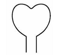 QOXEZY Iron Art Support de plantes pour roses, raisins et gloire du matin - Treillis décoratif noir en forme de cœur et rond pour plantes grimpantes intérieur/extérieur (en forme de cœur)