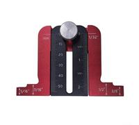 QOXEZY Jauge de profondeur numérique Outils de travail du bois Rapporteur d'angle réglable pour scie à table, alignement de clôture, coupes précises 15,5 x 10 x 4 cm