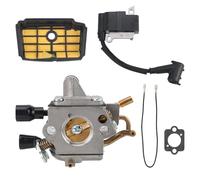 QOXEZY Kit carburateur de tronçonneuse avec bobine d'allumage pour série MS193 (MS193T/MS193C/MS193TC) - pour tondeuse à gazon durable 4 pièces, 17 × 17 × 8 cm