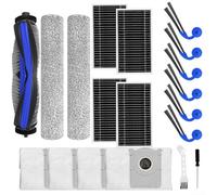 QOXEZY Kit de 19 pièces de rechange Ecovacs pour DEEBOT T90 PRO OMNI, X12 PRO pour OMNI, X9S Pro, pour YEEDI pour aspirateur robot M16 avec brosses latérales, brosse à rouleau, filtres, sacs à