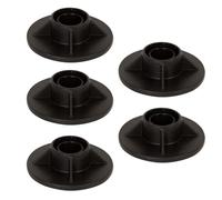 QOXEZY Kit de 5 pieds de support P61010 noirs compatibles avec les cadres de piscine ronds et rectangulaires en acier - Stabilisateurs en plastique résistant aux intempéries pour piscines hors sol