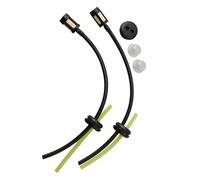 QOXEZY Kit de conduite de carburant de rechange comprenant 2 tuyaux de carburant, 2 pompes d'amorçage et 1 œillet en caoutchouc pour Fuxtec FX-LB Series pour souffleurs à feuilles (LB126/LBS126/133T