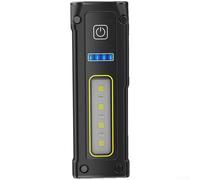 QOXEZY Lampe de travail magnétique compacte avec deux sources LED et COB, lampe de poche rechargeable de type C avec batterie de 3500 mAh et fonction de banque d'alimentation pour les tâches