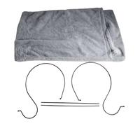 QOXEZY Lit radiateur de luxe à suspendre pour chat ou animal domestique - Idéal pour la maison et le rangement - Taille : 48 x 44 x 20 cm - Fabriqué en métal - Confortable et chaud - Conçu pour les