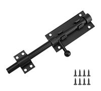 QOXEZY Loquet intérieur et extérieur pour portes, avec glissière et fabriqué en acier inoxydable, durable pour les années à venir, convient pour les opérations quotidiennes avec un entretien simple