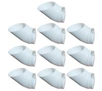 QOXEZY Lot de 10 colonnes en PVC - Diamètre du trou de 38 mm - Plateaux de plantation sans terre, pour pots de culture blancs durables pour jardinage vertical et systèmes de culture par brume