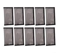 QOXEZY Lot de 10 enveloppes de protection pour leurres de pêche, fabriquées en PVC transparent pour un rangement facile (gris transparent)