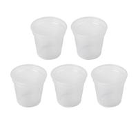 QOXEZY Lot de 10 pots de fleurs transparents de qualité alimentaire, résistants à la chaleur (jusqu'à 60 °C), recyclables, pour semis, 10 cm + 15 cm (avec plateau)