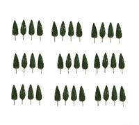 QOXEZY Lot de 100 sapins de 38 mm N pour paysage ferroviaire diorama forêt verdure