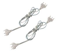 QOXEZY Lot de 2 cordons transparents pour clôtures - Pour fil de cuivre PVC durable - 50 cm de long - Connexion à faible résistance pour entraînement compétitif et tournois