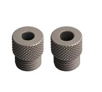 QOXEZY Lot de 2 gabarits de perçage pour le travail du bois - Trou en acier | Ces gabarits de cheville en acier au carbone permettent un perçage stable et un positionnement correct de vos projets de
