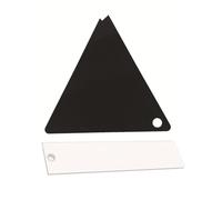 QOXEZY Lot de 2 grattoirs de cire de ski triangulaires rectangulaires | Cet ensemble de grattoirs en deux parties élimine efficacement l'excès de cire des skis pour aider à améliorer la glisse et