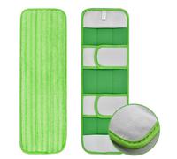 QOXEZY Lot de 2 tampons réutilisables en microfibre pour balai Swiffer Sweeper XL, lavables pour nettoyage humide et sec, 45 x 15 cm