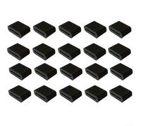 QOXEZY Lot de 20 accessoires de friteuse à air à base de silicone, coins de feuille de cuisson carrés, housses de protection pour friteuses à air, performance constante