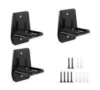 QOXEZY Lot de 3 ancrages muraux robustes en métal pour bandes de résistance - Ancrage d'exercice compact compatible avec toutes les bandes standard, installation facile