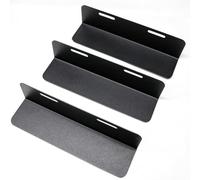 QOXEZY Lot de 3 organiseurs de coffre de voiture - Blocs de séparation de coffre en métal robuste avec trous de fixation, stabilisateur de chargement flexible configurable pour sacs de courses