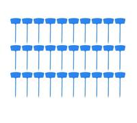 QOXEZY Lot de 30 étiquettes de jardin en plastique blanc/jaune/bleu/rouge, résistantes aux intempéries pour jardinage, cour et fête (bleu)