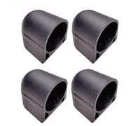 QOXEZY Lot de 4 bouchons de tube de pied pour machine à pas et rameur - Accessoires en plastique antidérapants compatibles avec les équipements de fitness de 38 mm de diamètre (noir 02)